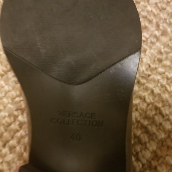 Men's Black Versace Collection Dress Shoes - Picture 5 of 5